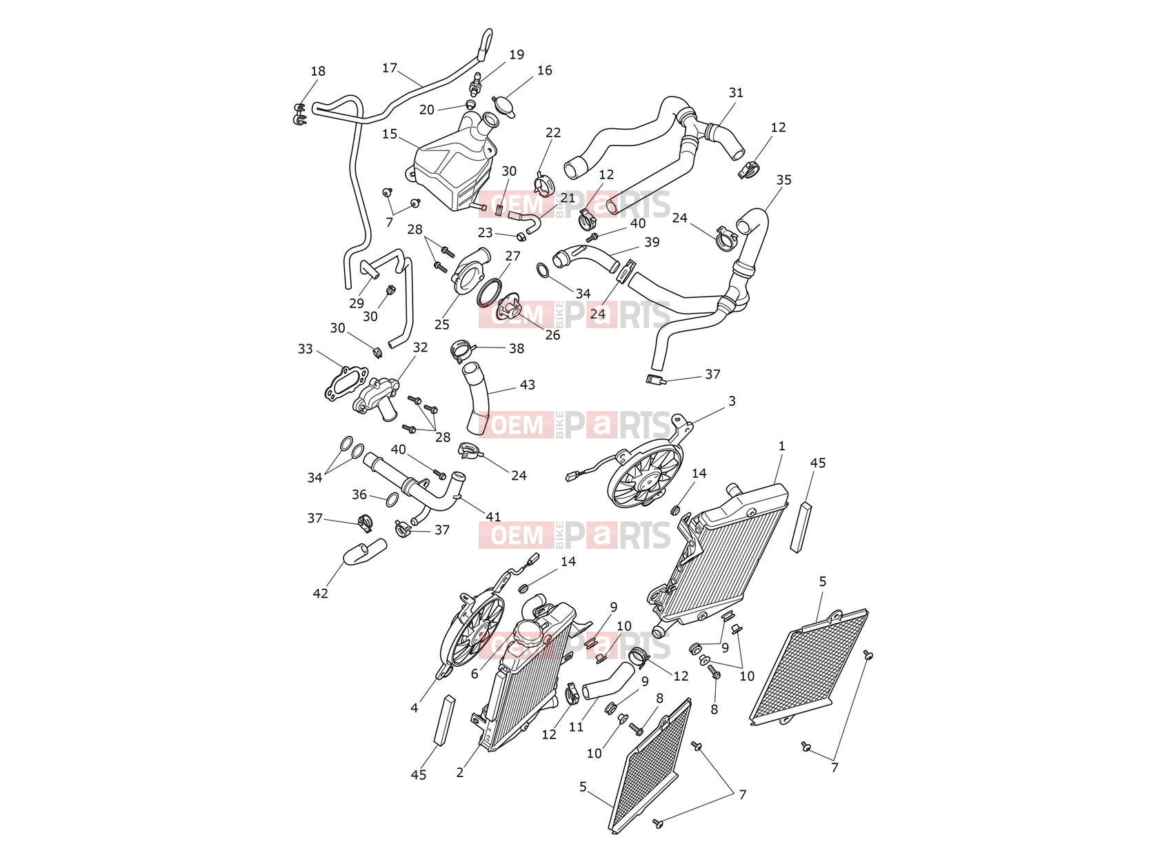 Triumph 2021 TIGER 900 Cooling System
