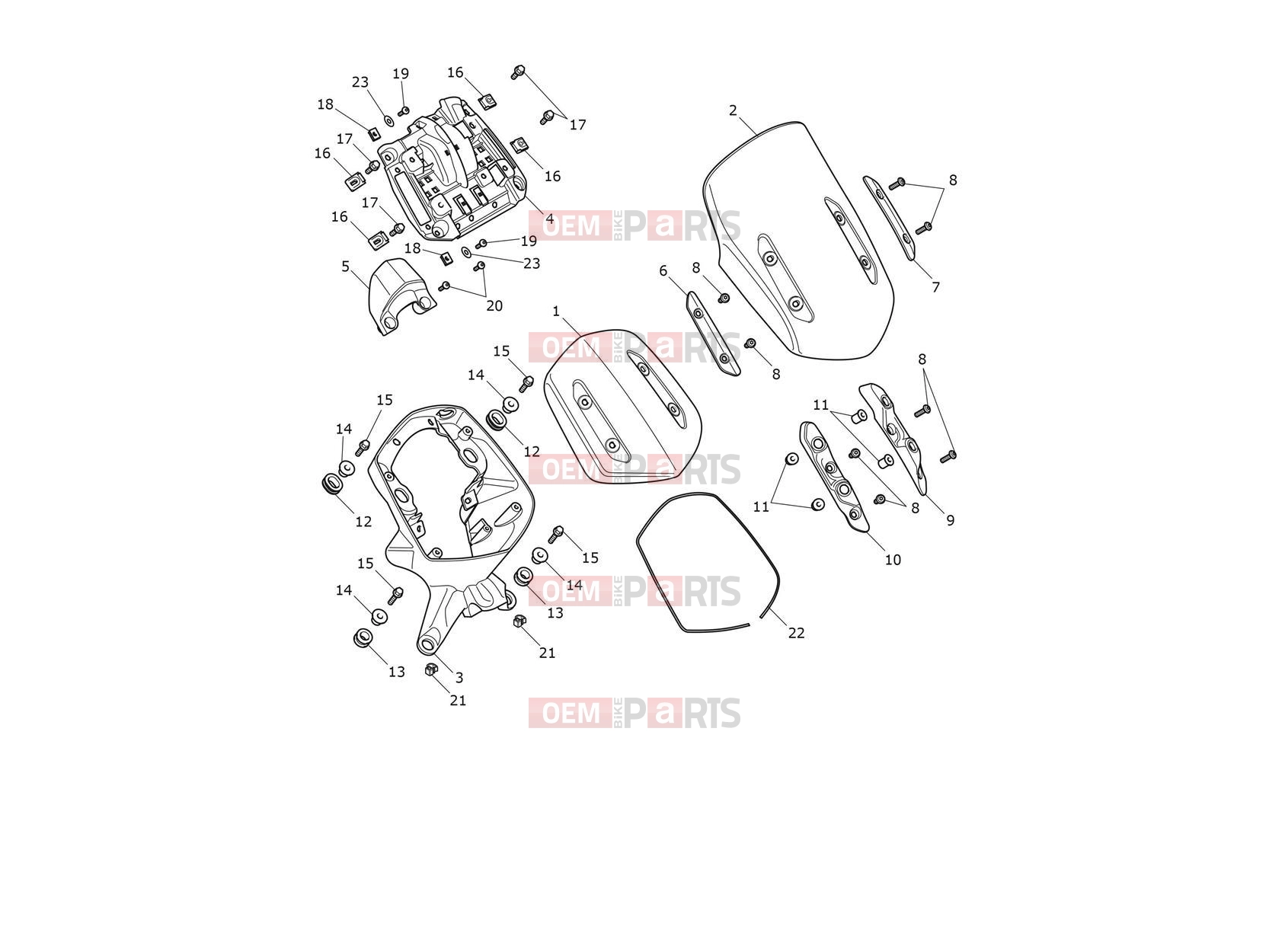 Triumph 2025 ROCKET 3 STORM GT Flyscreen