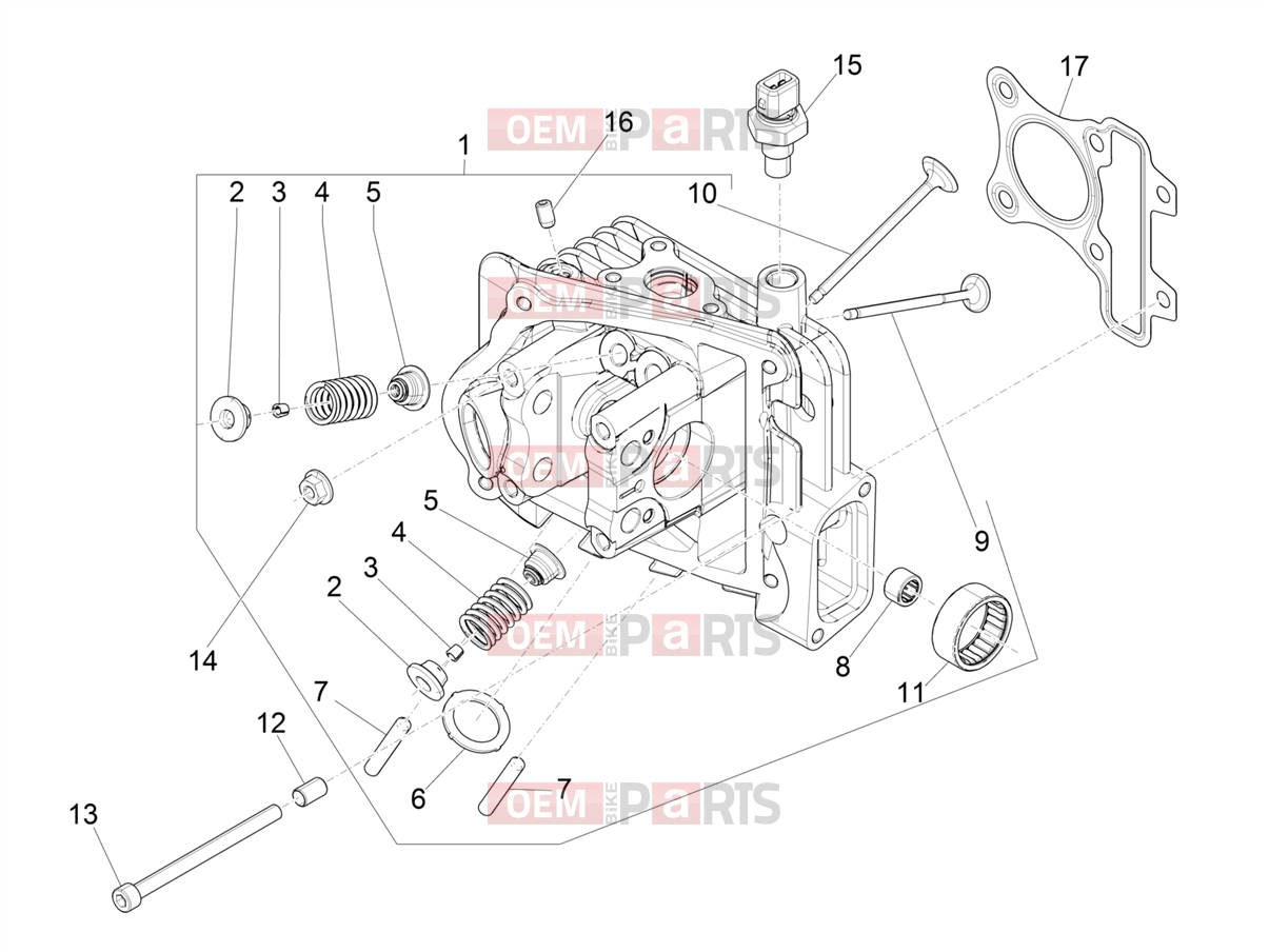 PIAGGIO Liberty 50 (EU) Engine » Head unit - Valve