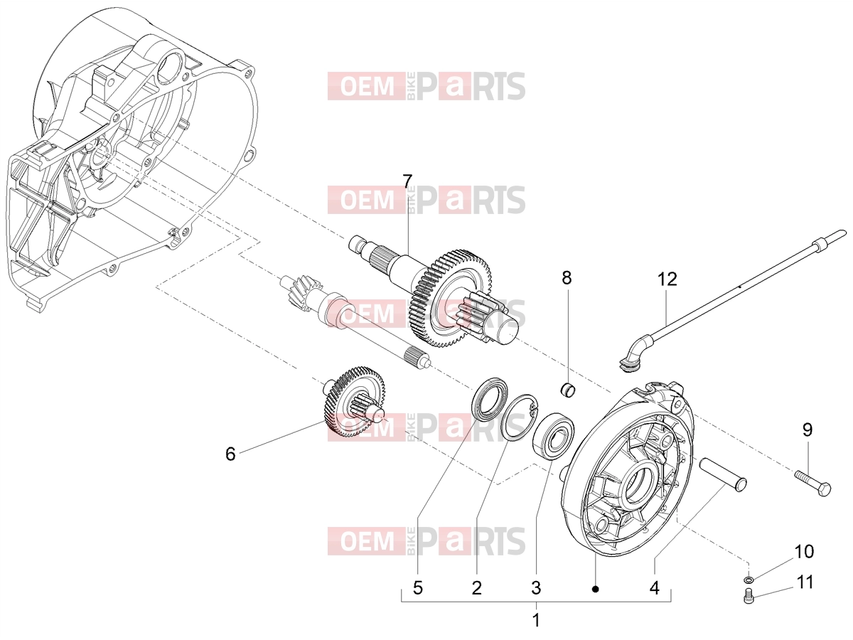 PIAGGIO Liberty 50 (EU) Engine » Reduction unit