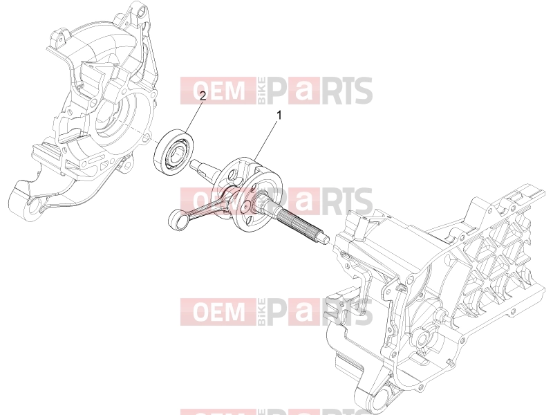PIAGGIO Typhoon 50 4T E2 (CA, US) Engine » Cranckshaft