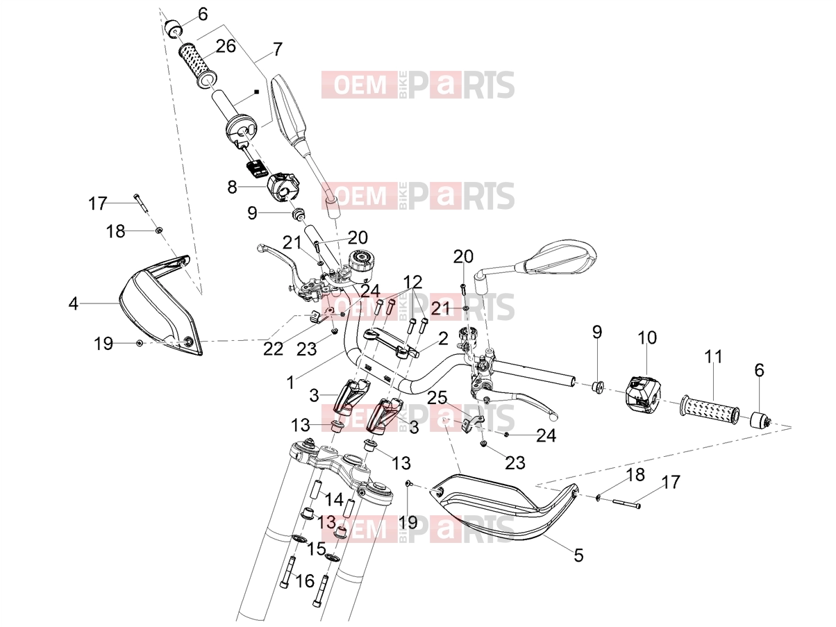 MOTOGUZZI Stelvio (EU) Handlebar - Controls » Handlebar - Controls