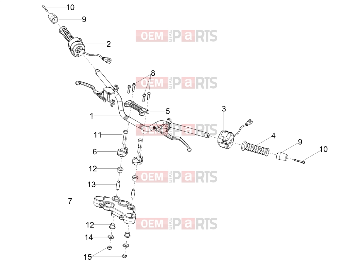MOTOGUZZI V7 Stone 850 (EU) Handlebar - Controls » Handlebar - Controls