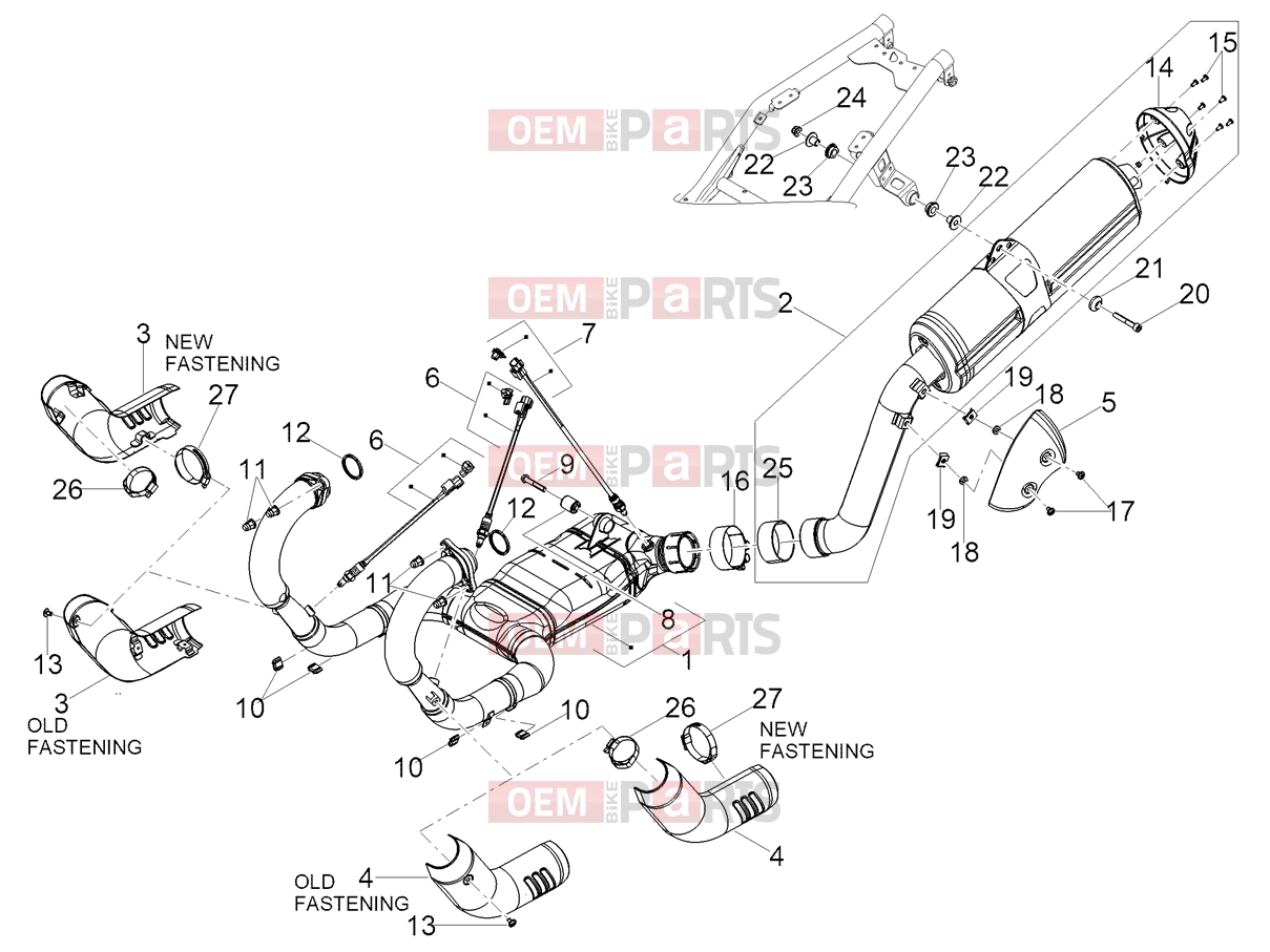 MOTOGUZZI V85 TT Strada (EU) Engine » Silencer