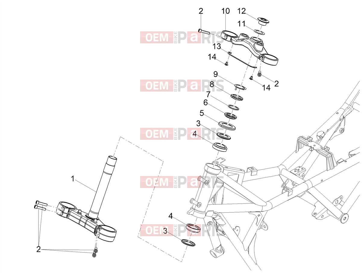 MOTOGUZZI V85 TT Strada (EU) Handlebar - Controls » Steering