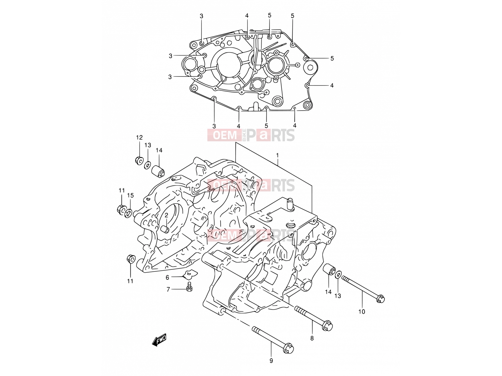 SUZUKI DR200SE K4 (2004) (E06,E24) 3 - CRANKCASE