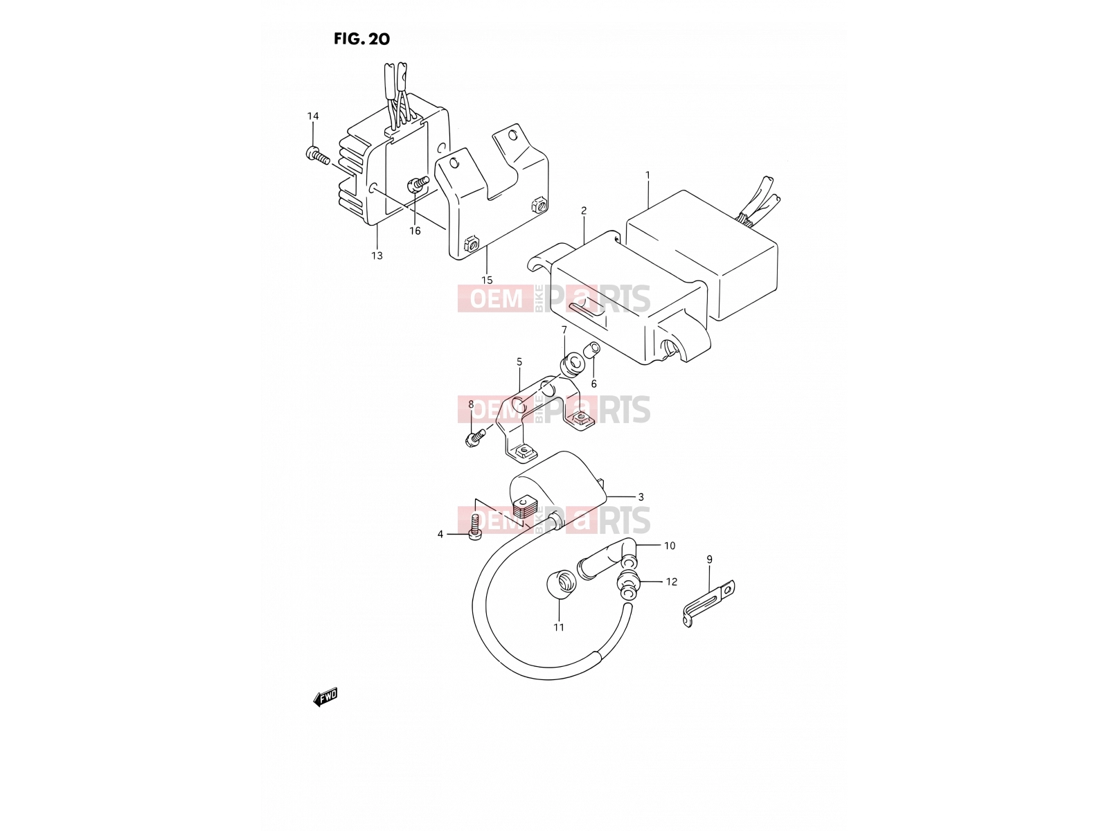 SUZUKI DR350S L (1990) (E02) 20 - ELECTRICAL