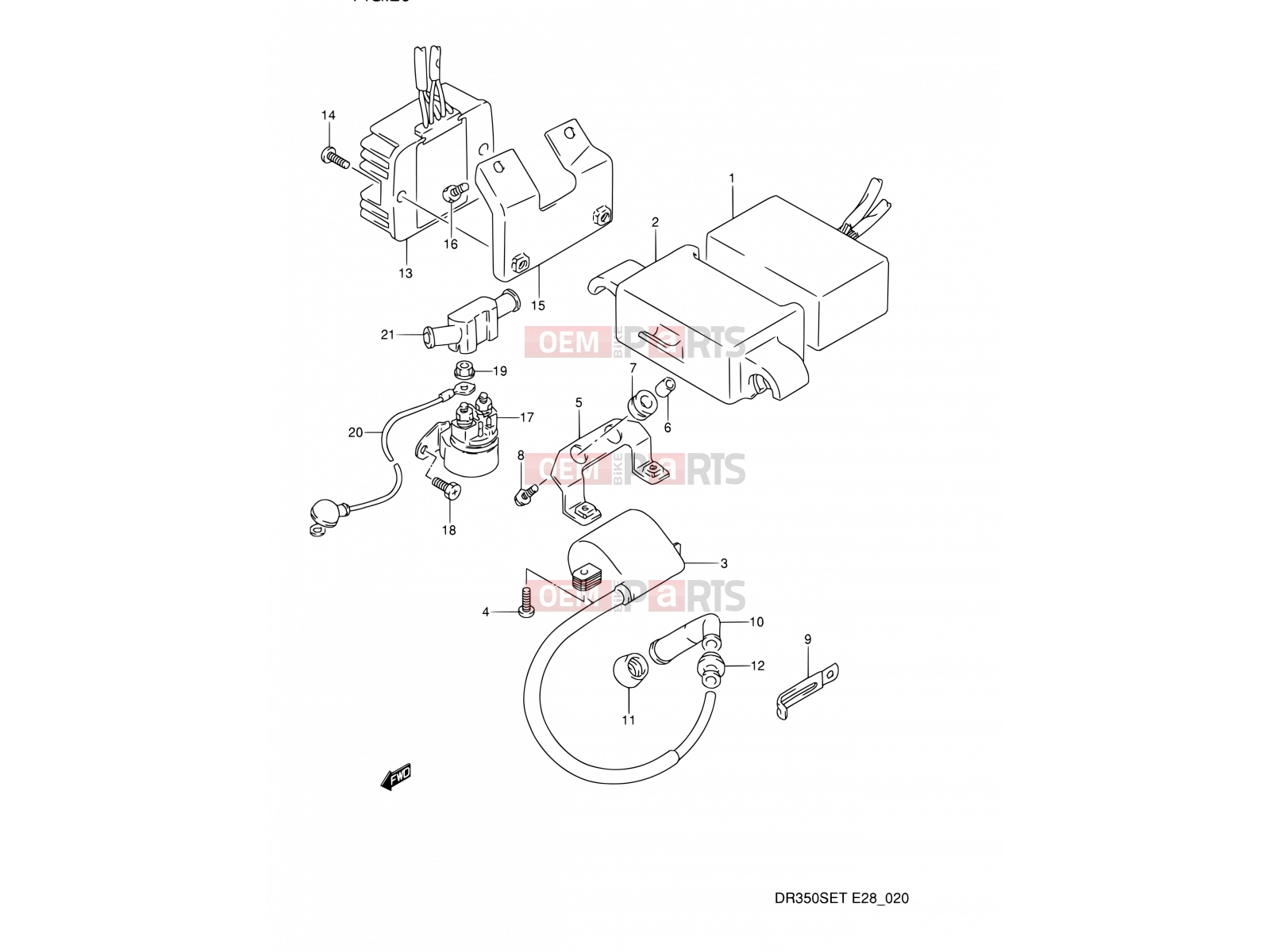 SUZUKI DR350SE S (1995) (E03,E28,E33) 20 - ELECTRICAL