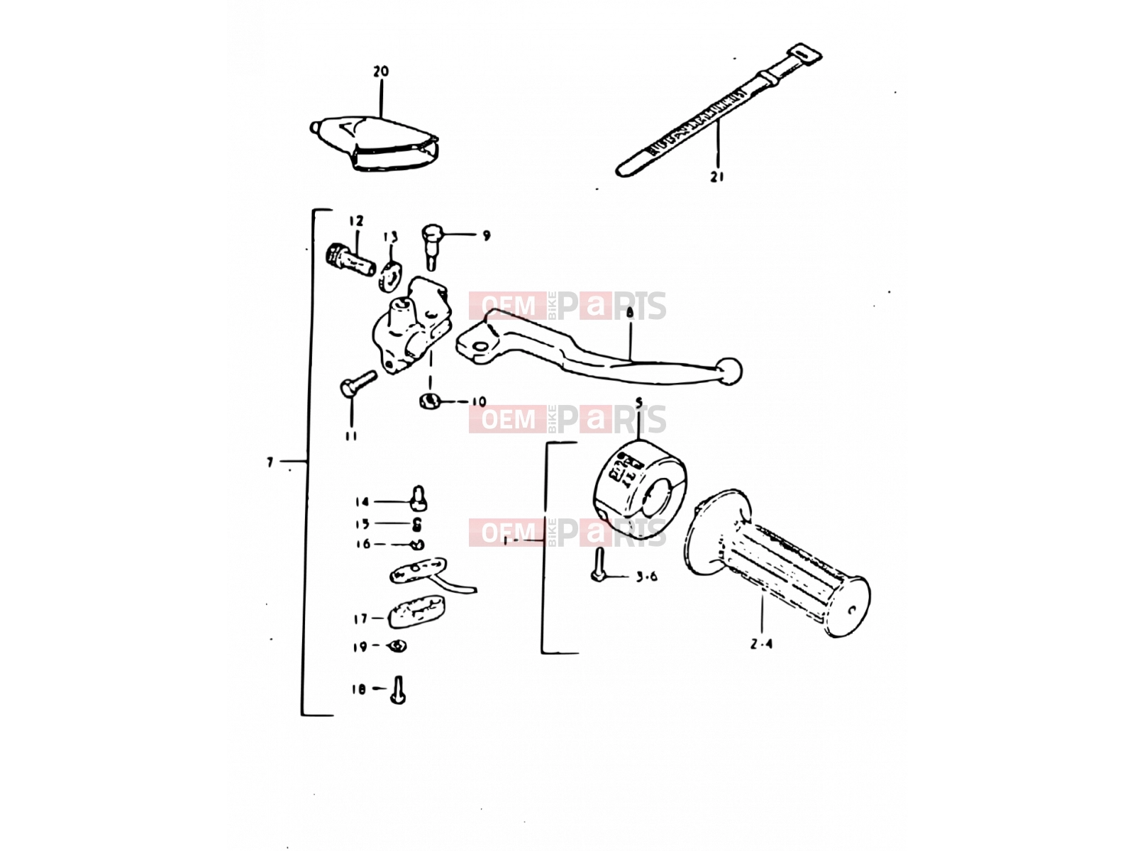 SUZUKI DR400S T (1996) 63 - RIGHT HANDLE SWITCH