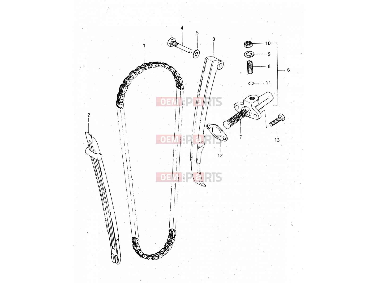 SUZUKI DR500S E (1984) 9 - CAM CHAIN