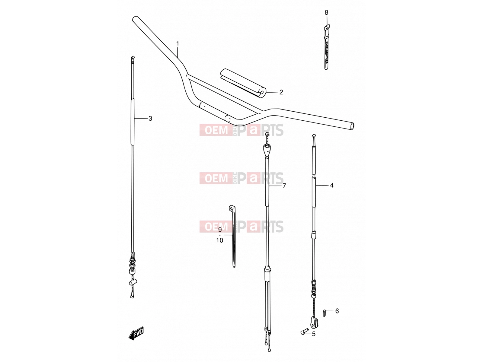 SUZUKI DS80 V (1997) (E24) 24 - HANDLEBAR