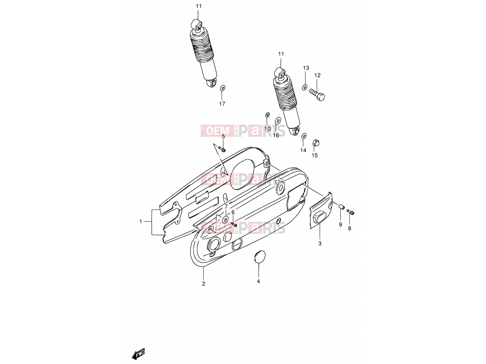 SUZUKI FB100 / FB100D S (1995) 50 - CHAIN CASE