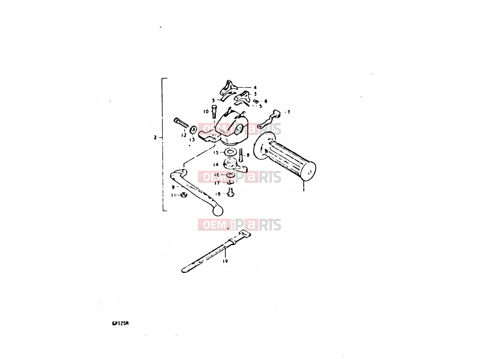 SUZUKI GP125 N (1992) 90 - LEFT HANDLE SWITCH