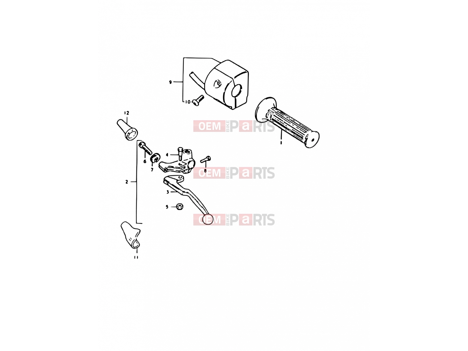 SUZUKI GS1000 T (1996) 57 - LEFT HANDLE SWITCH
