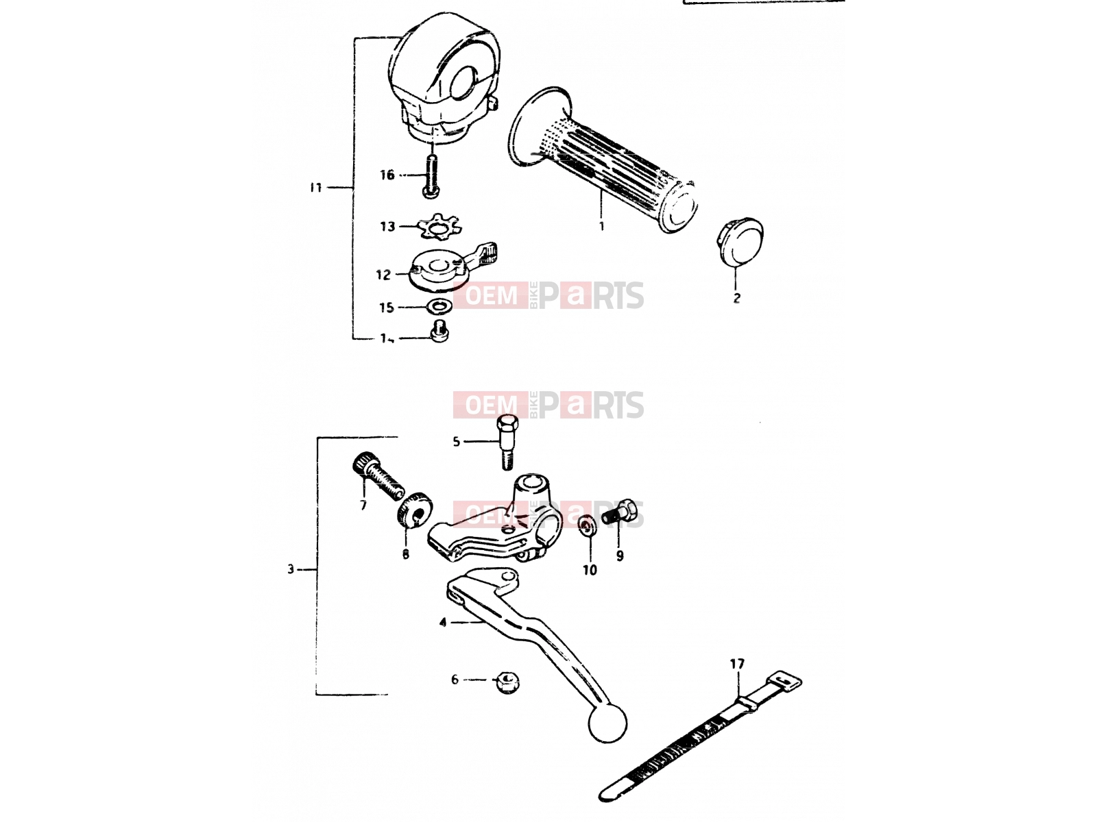 SUZUKI GS450E D (1983) 41 - LEFT HANDLE SWITCH