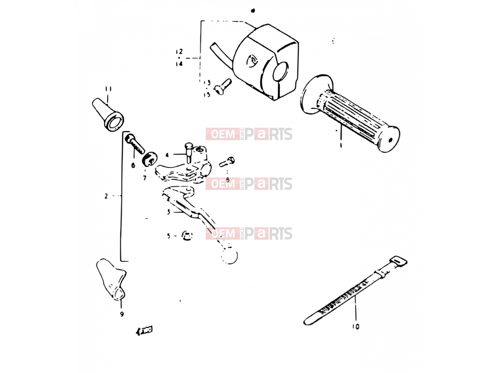 SUZUKI GSX1100E X (1999) 75 - LEFT HANDLE SWITCH