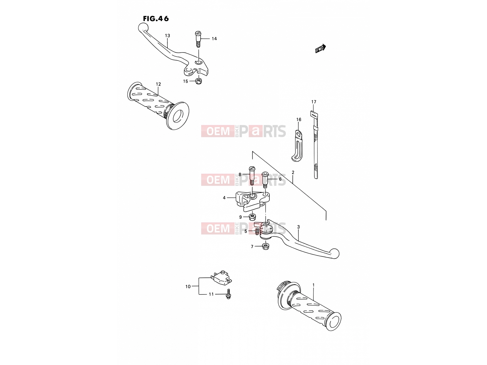 SUZUKI GSX1100G M (1991) (E02) 46 - HANDLE SWITCH