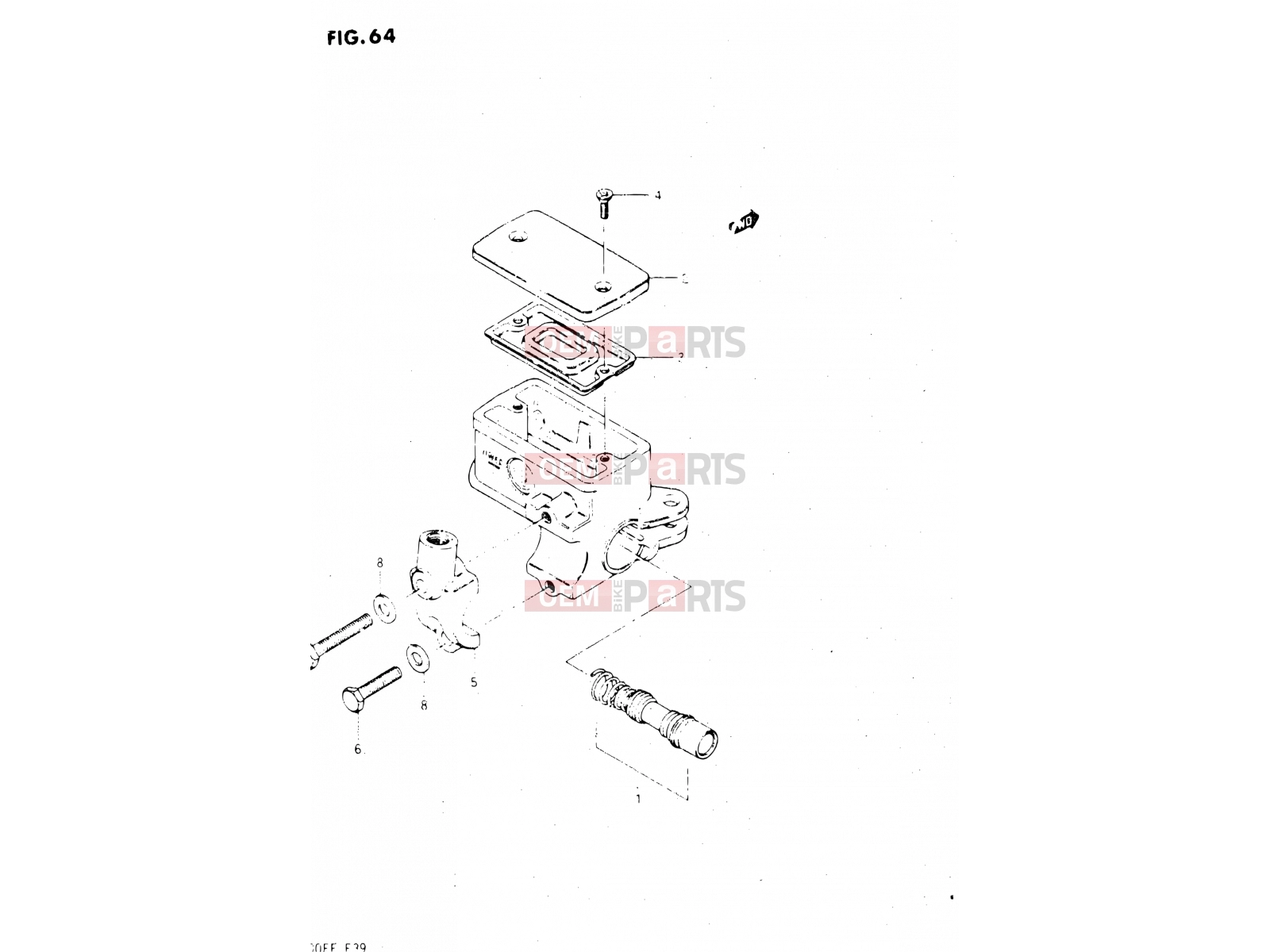 SUZUKI GSX500E E (1984) 64 - FRONT MASTER CYLINDER