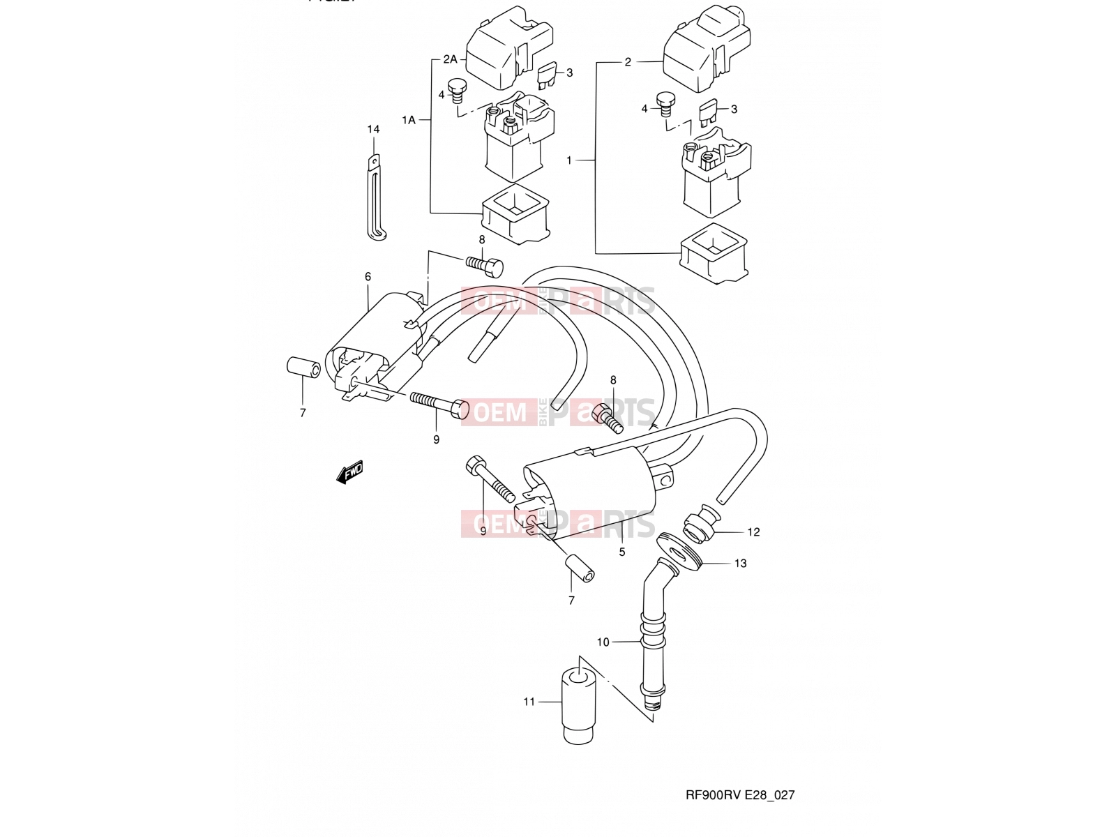 SUZUKI RF900R T (1996) (E03,E28,E33) 27 - ELECTRICAL