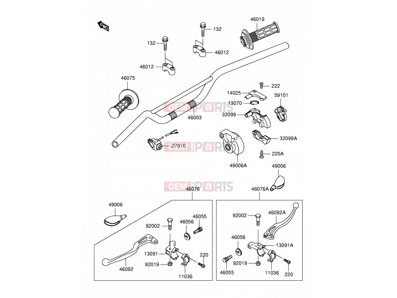 SUZUKI RM60 K3 (2003) (E24) 28 - HANDLEBAR