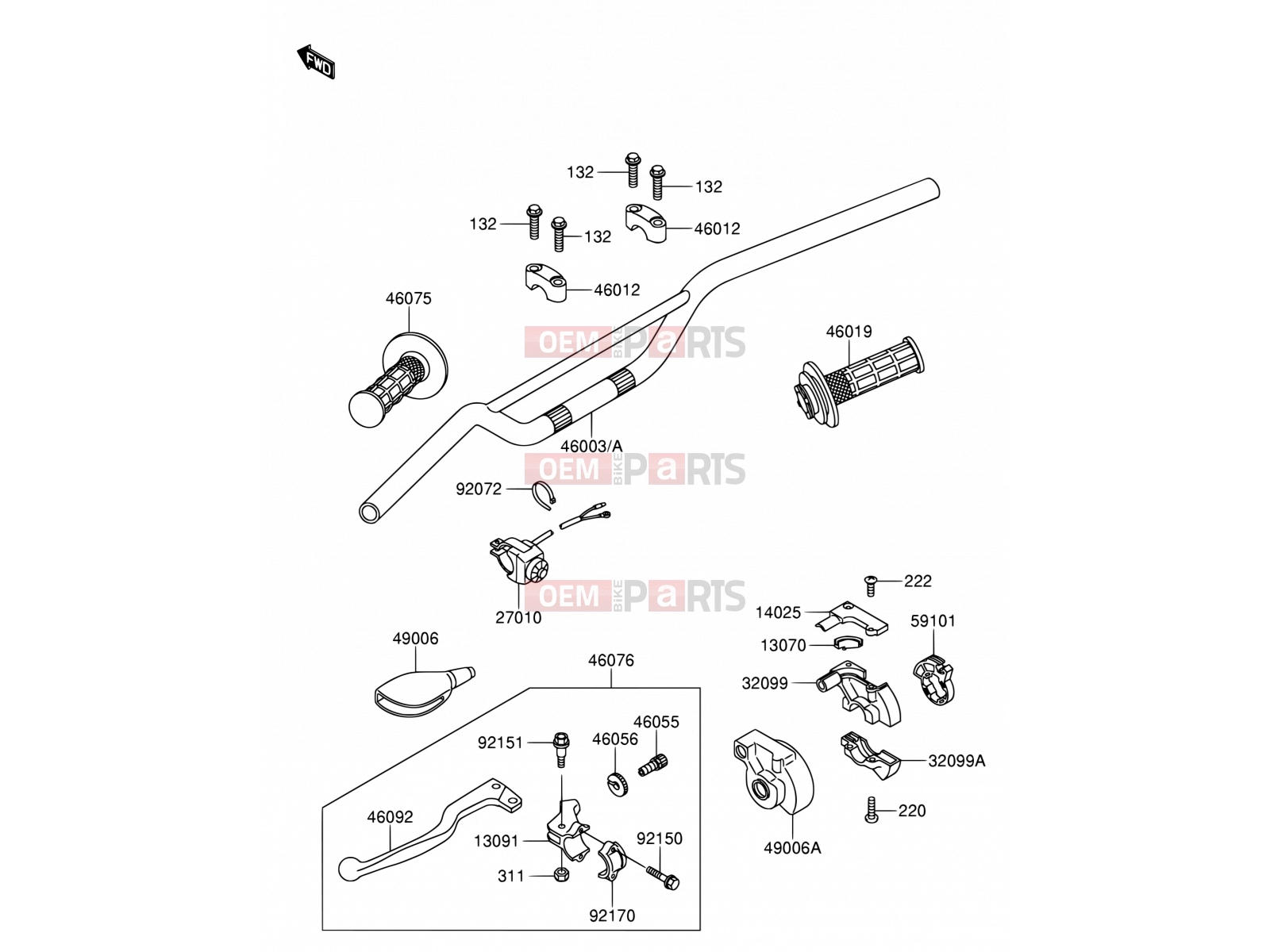 SUZUKI RM65 K3 (2003) (E28) 32 - HANDLEBAR