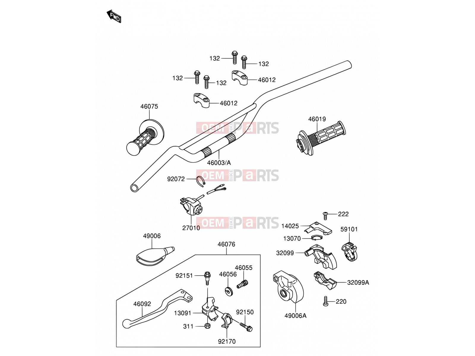 SUZUKI RM65 K5 (2005) (E19) 32 - HANDLEBAR