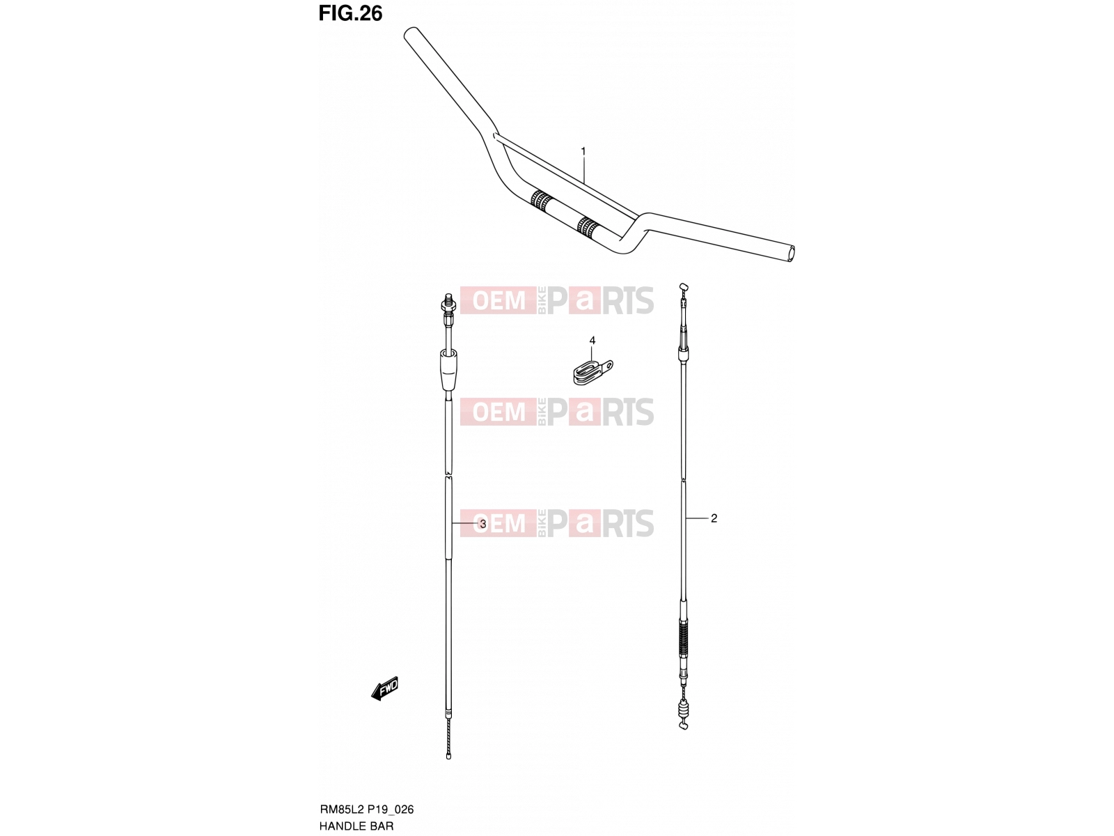 SUZUKI RM85 L2 (2012) 26 - HANDLEBAR