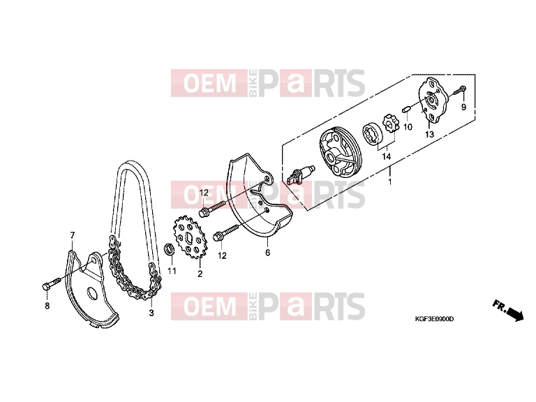 HONDA NES150Y @150 2000 E-9 OIL PUMP