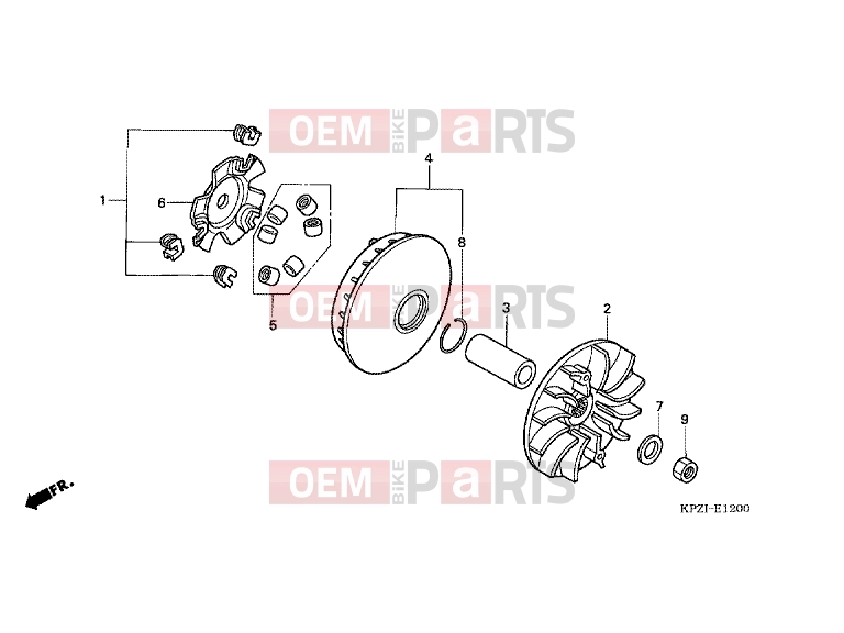 HONDA SES1504 Dylan 150 2004 E-12 DRIVE FRONT