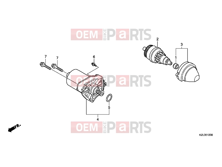 HONDA NSC110MPDC NSC110MPD 2012 E-12 STARTER ENGINE (1)