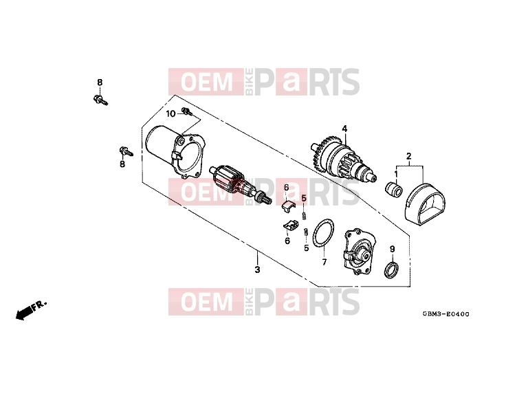 HONDA SFX50T SFX50 1996 E-4 STARTER ENGINE