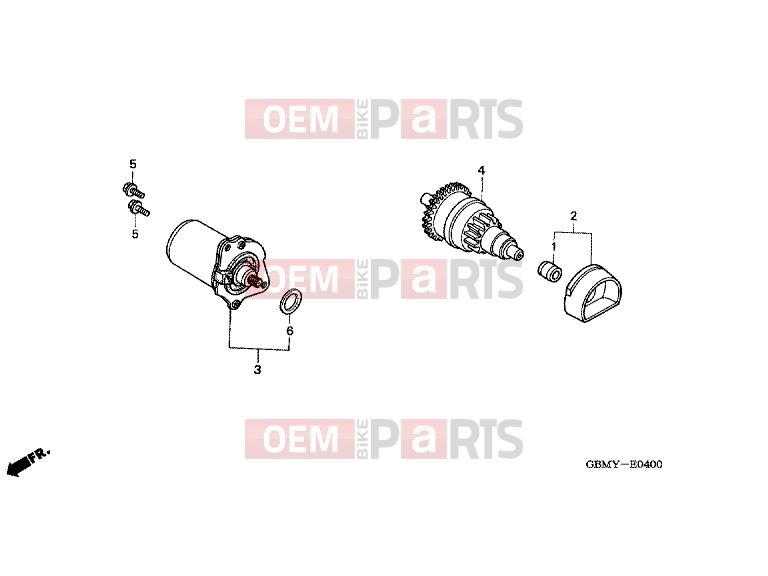HONDA SFX50Y SFX50 2000 E-4 STARTER ENGINE