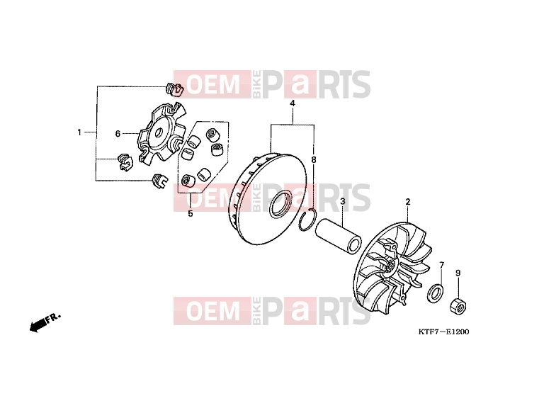 HONDA SH150 (SH150S7) 2007 E-12 DRIVE FRONT