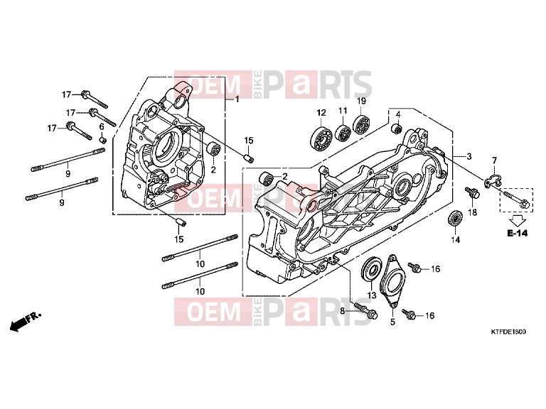 HONDA SH150i (SH150RB) 2011 E-15 CRANKSHAFT