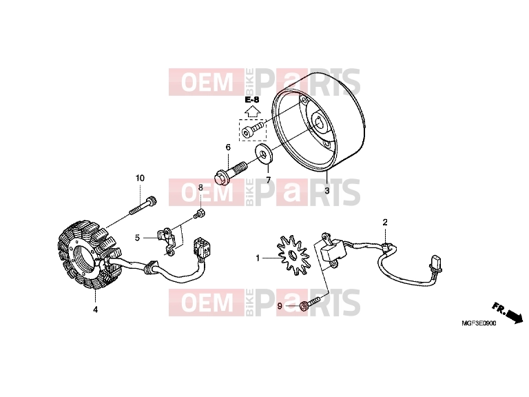 HONDA FJS600DB SILVER WING 2011 E-9 GENERATOR