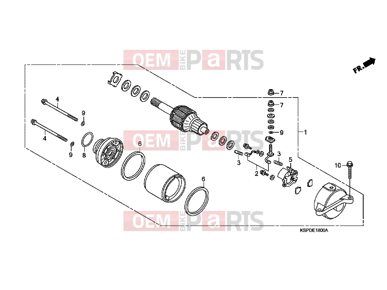 HONDA CBF150MA CBF150M 2010 E-18 STARTER ENGINE