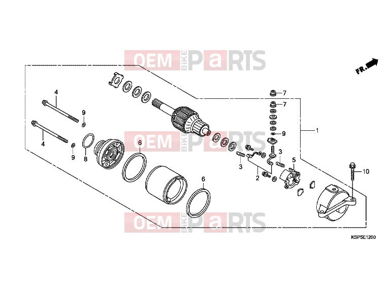 HONDA CBF150MB CBF150M 2011 E-12 STARTER ENGINE