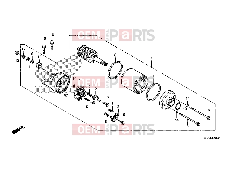 HONDA CB1100E CB1100 2014 E-13 STARTER ENGINE