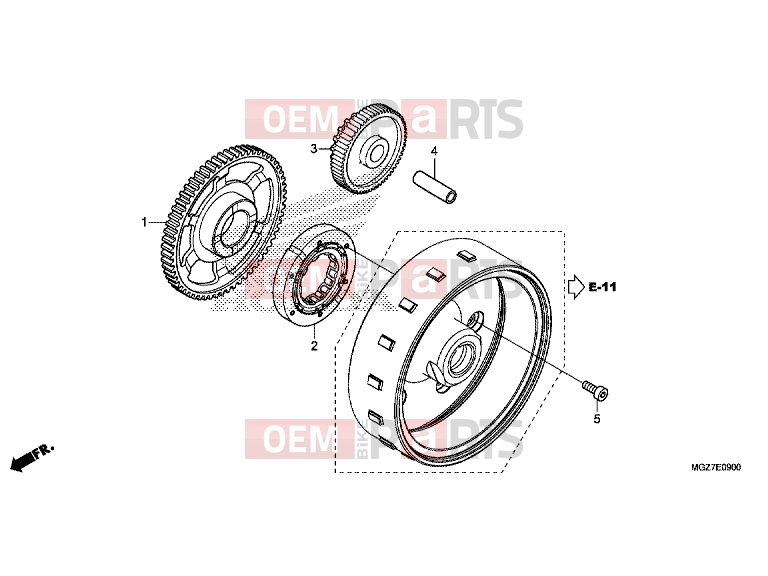 HONDA CB500XAE CB500X ABS 2014 E-9 CLUTCH COUPLING START