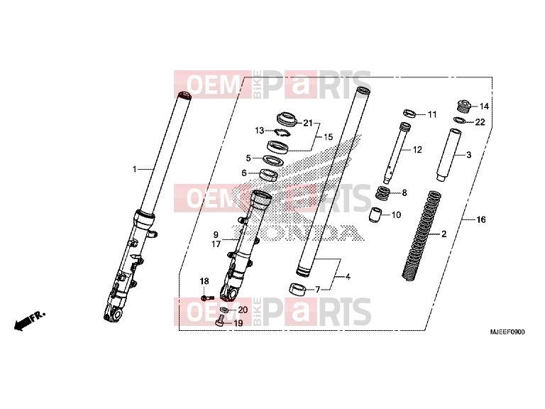 HONDA CB650FAE CB650FA 2014 F-9 FRONT FORK