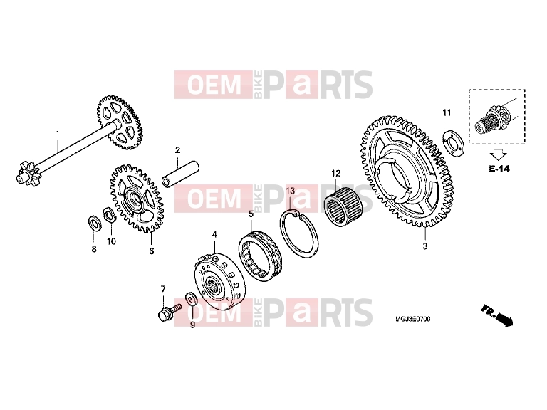 HONDA CBF1000FB CBF1000F 2011 E-7 CLUTCH COUPLING START