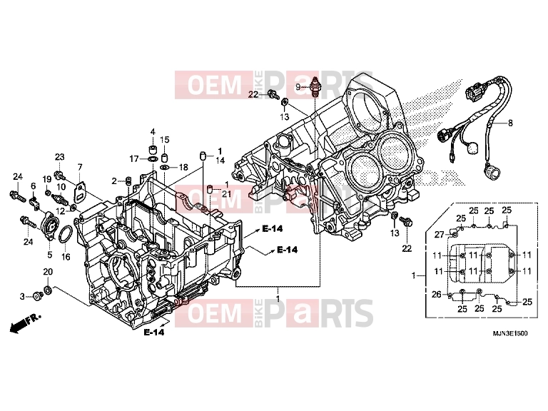 HONDA CTX1300AE CTX1300A 2014 E-15 CRANKSHAFT