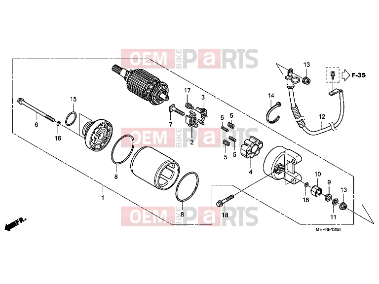 HONDA NSA700A9 DN-01 2009 E-12 STARTER ENGINE