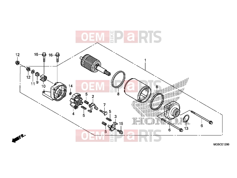 HONDA NC700DD INTEGRA 2013 E-12 STARTER ENGINE