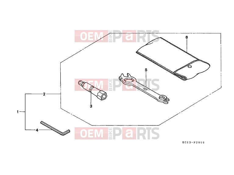 HONDA XR250RT XR250R 1996 F-28 TOOLS