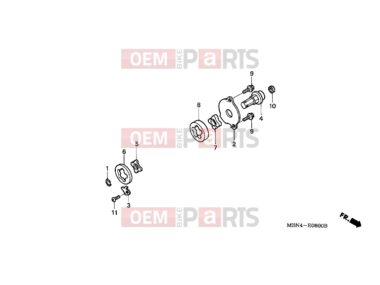 HONDA XR650R3 XR650R 2003 E-8 OIL PUMP