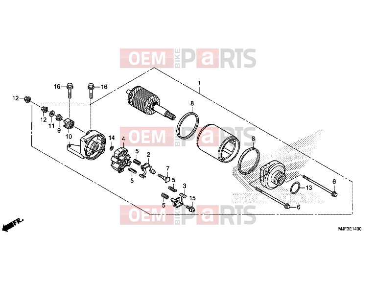 HONDA CTX700AF CTX700A 2015 E-14 STARTER ENGINE