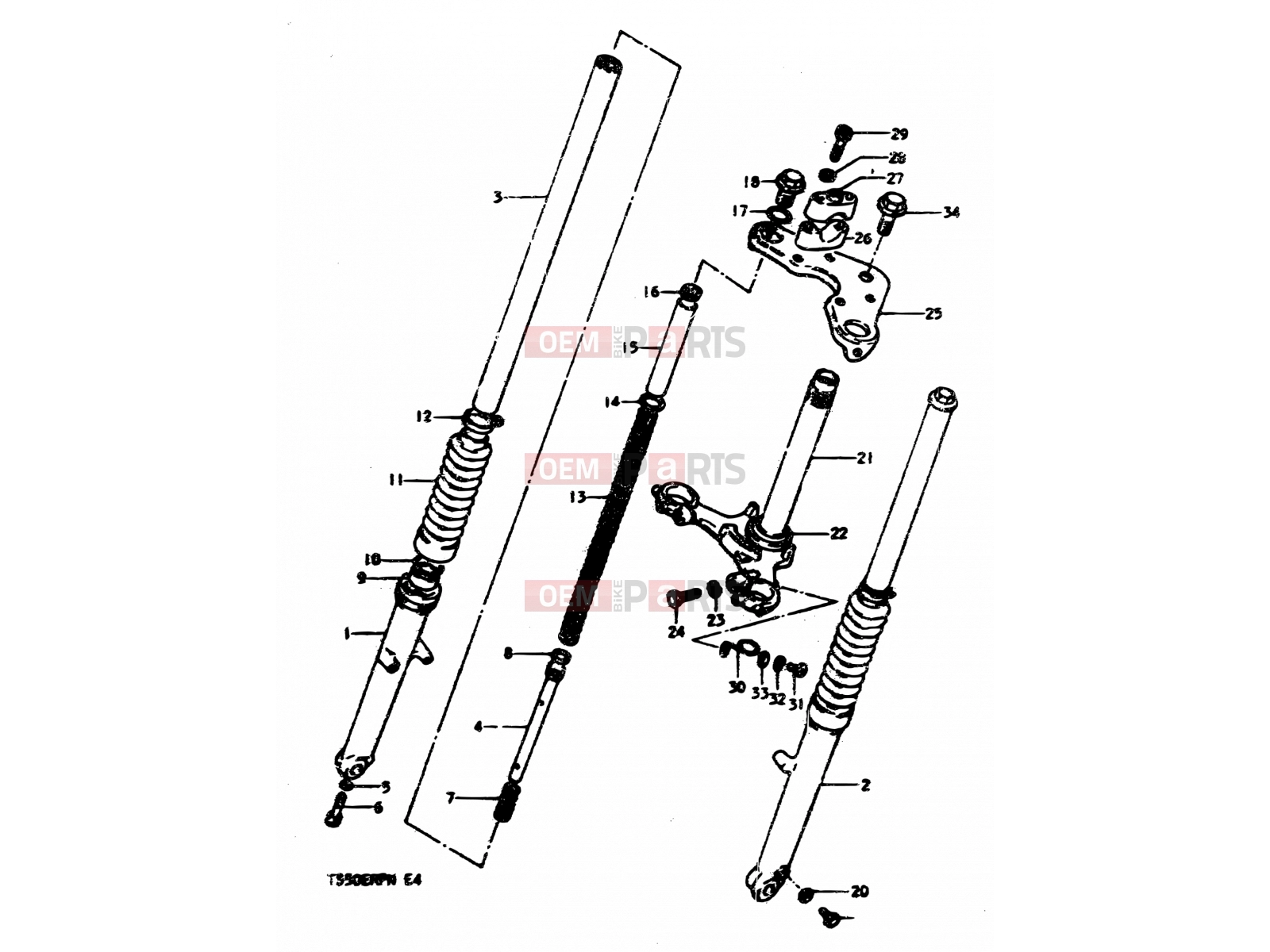 SUZUKI TS50ERP N (1992) 29 - FRONT FORK