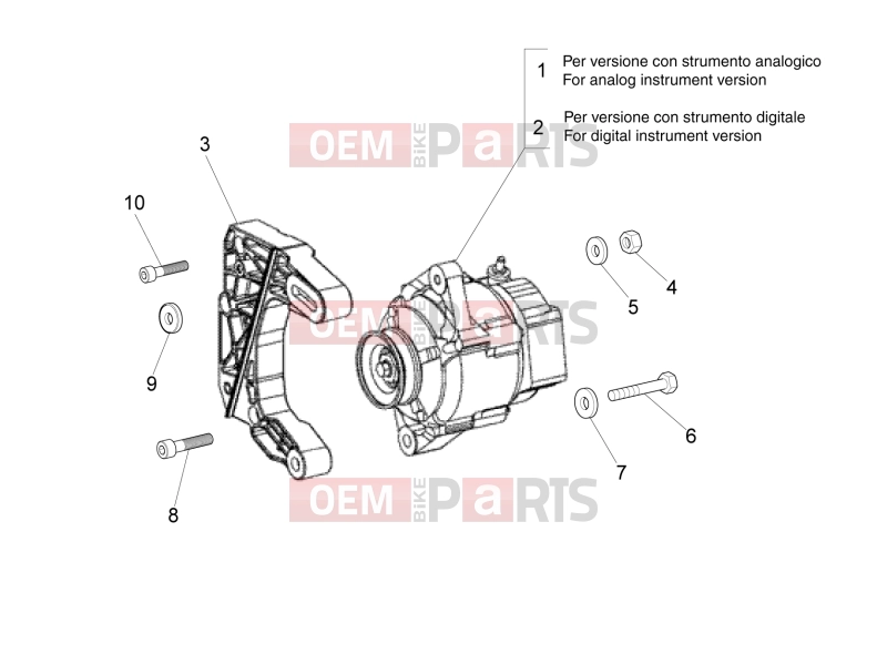 VEHICULE COMERCIALE PIAGGIO Quargo Quargo 2007-2017 ENGINE » ALTERNATOR