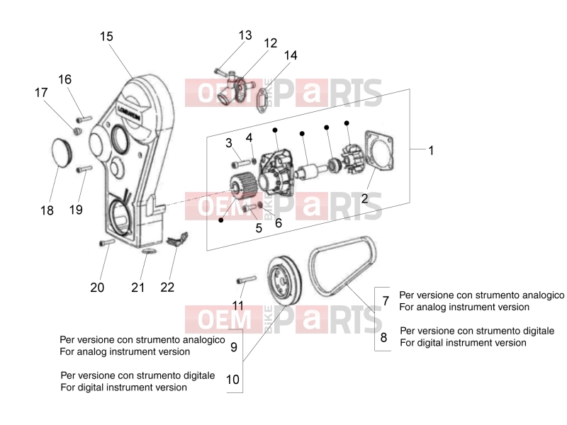 VEHICULE COMERCIALE PIAGGIO Quargo Quargo 2007-2017 ENGINE » COOLER PUMP